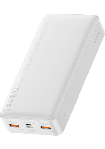 Bipow Overseas Edition Dijital Ekranlı 20W 20.000 Mah Powerbank Beyaz