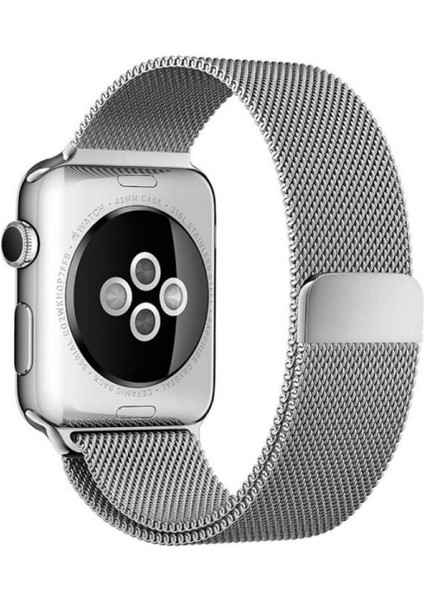 Apple Iwatch Metal Hasır 42-44-45 mm Gümüş Renk Saat Kordon modelleri