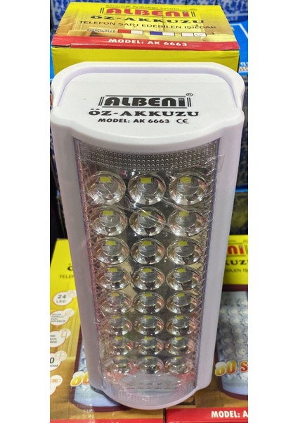 24 Büyük Ledli 80 Saat Yanan LED Işıldak KAMA24LED1