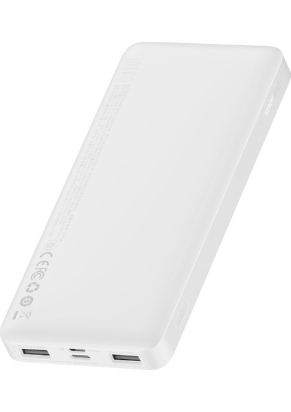 Bipow Overseas Edition Dijital Ekranlı 15W 10.000 Mah Powerbank Beyaz