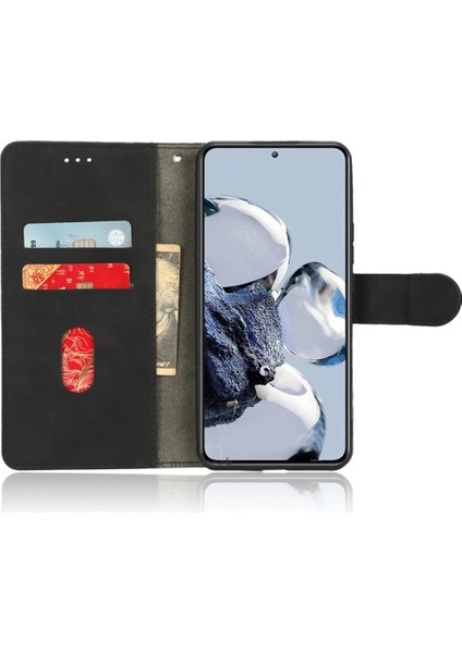 Xiaomi Mi 12T Pro Uyumlu Kılıf 360 Derece Tam Kaplar Deri Dokulu Kapaklı Cüzdan Standlı