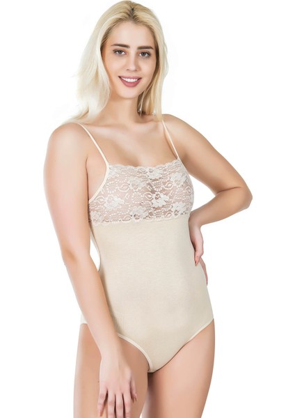 Dantel Yaka Askılı Çıtçıtlı Kadın Body 312 modelleri