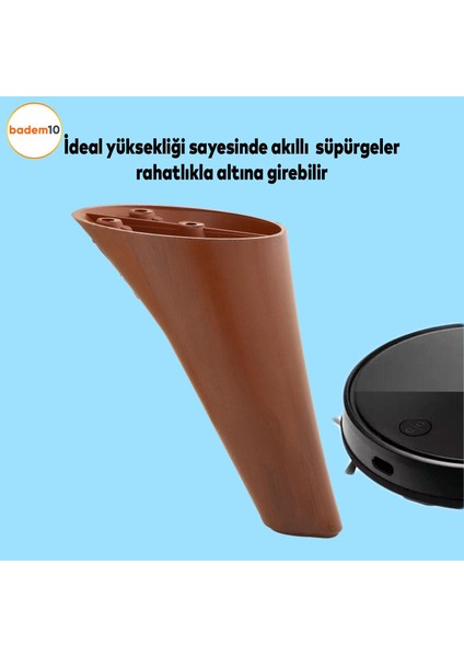 NNapoli 14 Cm Kahverengi Lüks Mobilya Kanepe Komidin Komodin Berjer Koltuk Ayağı Ayakları fiyatları