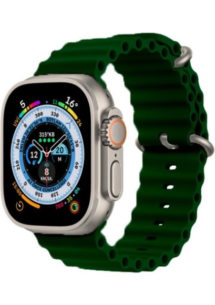Apple Watch Ultra Kordon 42/44/45/49 mm Uyumlu Ocean Silikon Kordon fiyatları