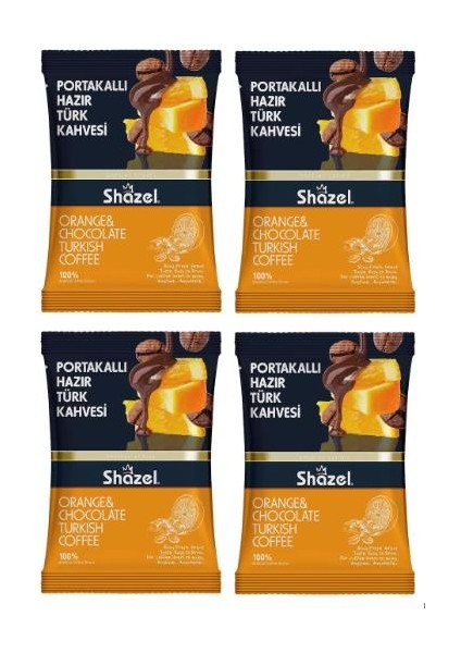 Portakallı Türk Kahvesi 100 gr x 4 Adet