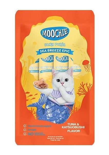 Moochie Ton Balıklı Orkinos Balıklı Sıvı Kedi Ödülü 15GR 5li