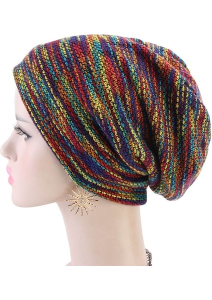 Çift Kumaş Kış Sıcak Renkli Skullies Kış Şapkası (Yurt Dışından) modelleri