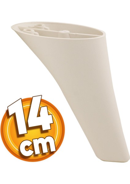 Napoli Lüks 14 Cm Krem Mobilya Kanepe Komidin Komodin Berjer Tv Ünitesi Koltuk Ayağı Ayakları