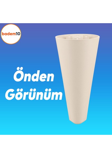 Napoli Lüks 14 Cm Krem Mobilya Kanepe Komidin Komodin Berjer Tv Ünitesi Koltuk Ayağı Ayakları