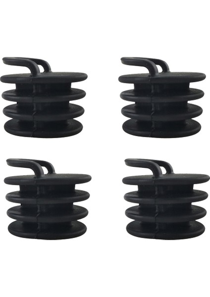 10 Pcs Kayak Scupper Drenaj Taşınabilir Hafif Siyah (Yurt Dışından)
