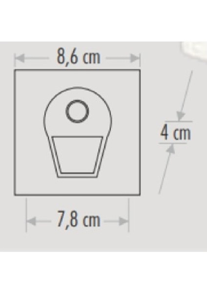 Ct 5170 Koridor Armatür (Sensörlü )-(5'Li)