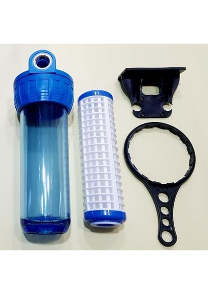 10"-3/4"daire Girişi Su Arıtma Filtre Kabı Plastik Yıkanır Filtreli 10" Housing