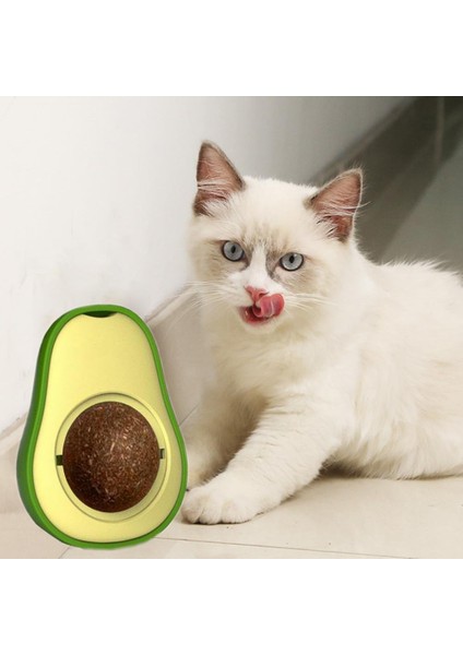 Avokado Dönen Kedi Nanesi Cat Mint Oyun Topu Doğal Catnipli Kedi Oyuncağı