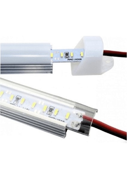 Bar Led Çubuk Led 144 Ledli 4014 Kasalı Şeffaf Kapak 1 Mt 12VOLT