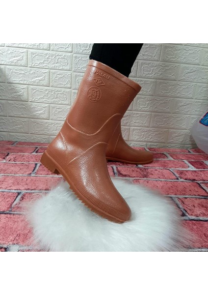 Krep 28 Cm Kısa Içi Miflonlu Çizme