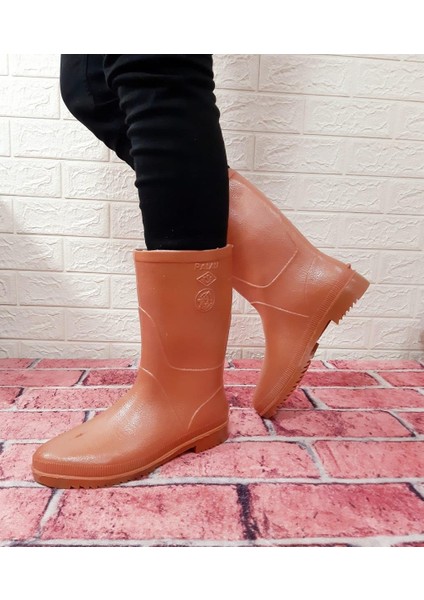 Krep 28 Cm Kısa Içi Miflonlu Çizme