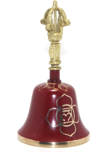 Bordo Meditasyon Çanı Yoga Çanı Tibet Çanağı 16 cm