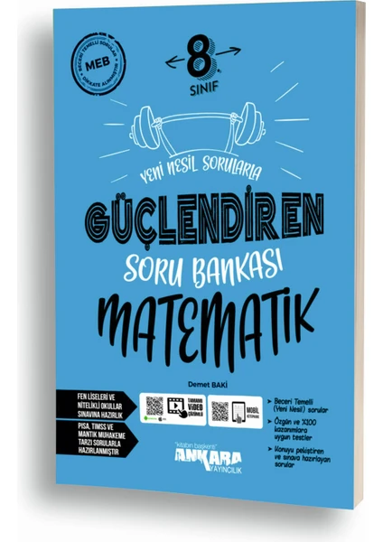 Ankara Yayıncılık 8.Sınıf  Matematik Güçlendiren Soru Bankası