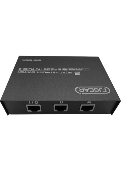 2port RJ45 Push Düğme Ağı Kılavuzu Ab Paylaşım Anahtarı Kutusu Adaptör Hub (Yurt Dışından)