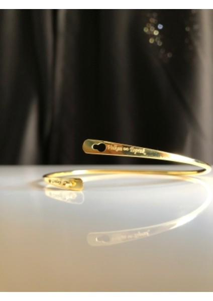 Kişiselleşen Lades Model Sarı Renk Gümüş Bilezik Roze,beyaz Renk Seçeneği fiyatları