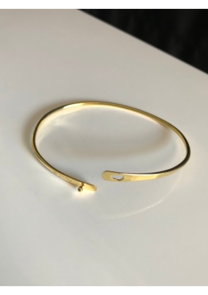 Kişiselleşen Lades Model Sarı Renk Gümüş Bilezik Roze,beyaz Renk Seçeneği modelleri