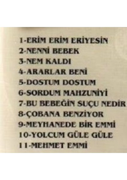 Mahzuni Şerif - Erim Erim Eriyesin Kaset