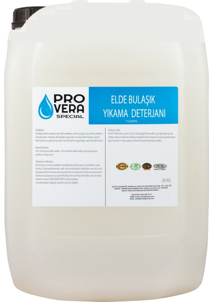 Elde Bulaşık Yıkama 20 kg (Provera) T