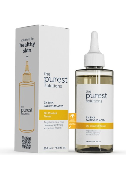 The Purest Solutions,Yağlı Ve Karma Cilt Sivilce Ve Siyah Nokta , Gözenek  Salisilik Asit Tonik 200 ml