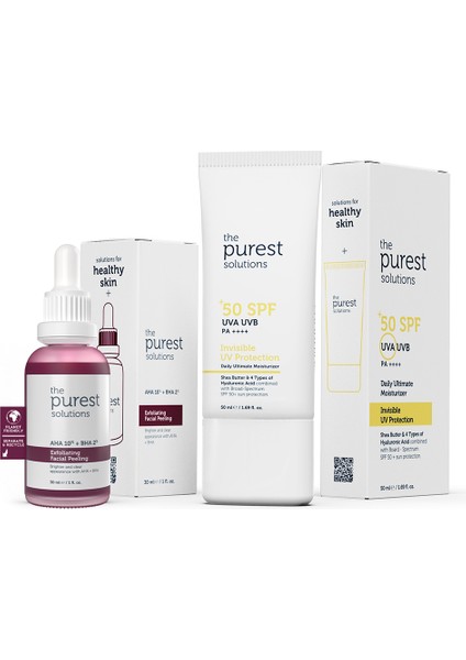 Canlandırıcı Cilt Tonu Eşitleyici Yüz Peeling Serum + Spf+50 Güneş Koruyucu TPS131 fiyatları