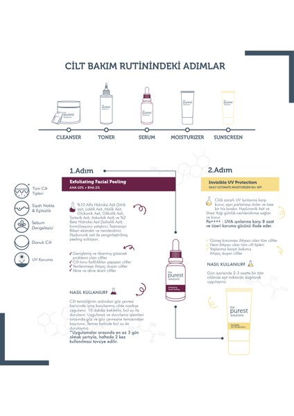 Canlandırıcı Cilt Tonu Eşitleyici Yüz Peeling Serum + Spf+50 Güneş Koruyucu TPS131 modelleri