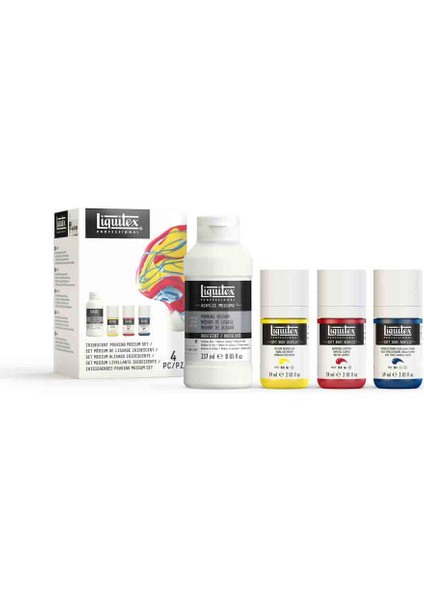 Professional Akrilik Sedefli Pouring Medyum + Soft Body Akrilik Seti