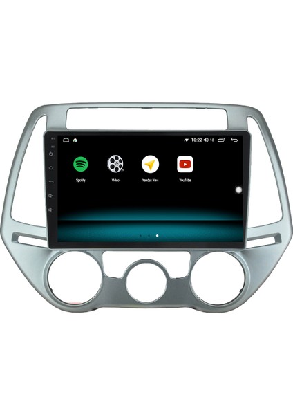 Hyundai I20 Android 10 Carplay Özellikli Navigasyon Multimedya Ekran 2gb Ram + 32GB HDD
