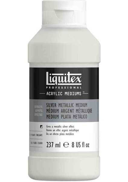 Professional Akrilik Metalik Medyum 237ML Gümüş