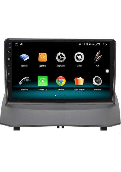Ford Fiesta Android 10 Carplay Özellikli Navigasyon Multimedya Ekran 2gb Ram + 32GB HDD