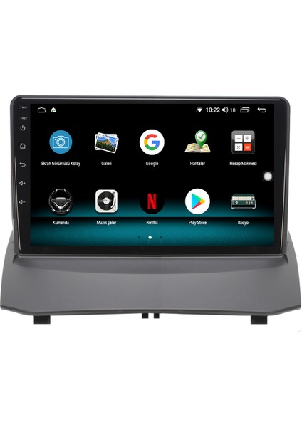 Ford Fiesta Android 10 Carplay Özellikli Navigasyon Multimedya Ekran 2gb Ram + 32GB HDD