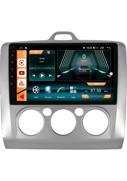 Ford Focus 2 Android 10 Carplay Özellikli Navigasyon Multimedya Ekran 2gb Ram + 32GB HDD modelleri