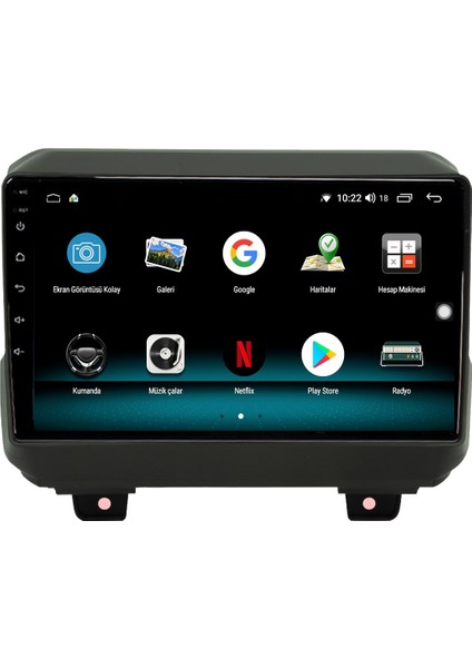 Jeep Rubicon Android 10 Carplay Özellikli Navigasyon Multimedya Ekran 2gb Ram + 32GB HDD modelleri