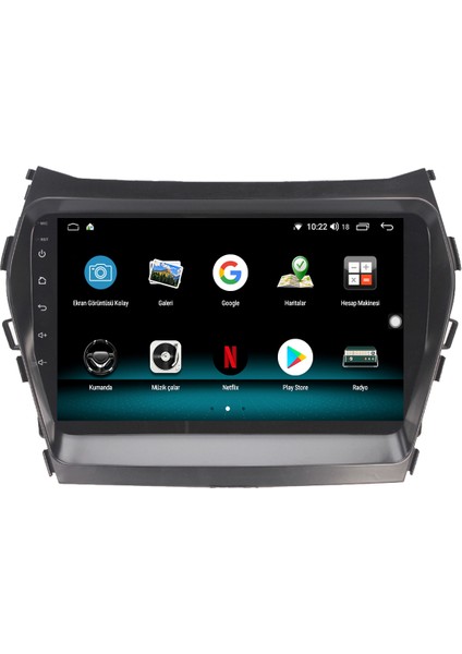 Hyundai İX45 Android 10 Carplay Özellikli Navigasyon Multimedya Ekran 2gb Ram + 32GB HDD