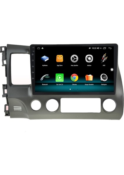 Honda Civic Fd6 Android 10 Carplay Özellikli Navigasyon Multimedya Ekran 2gb Ram + 32GB HDD