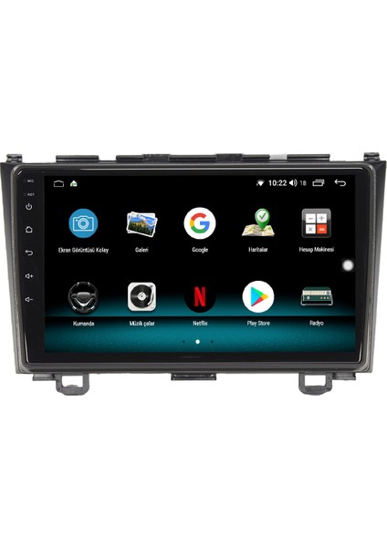 Honda Cr-V Android 10 Carplay Özellikli Navigasyon Multimedya Ekran 2gb Ram + 32GB HDD