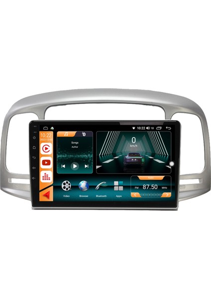 Hyundai Accent Era Android 10 Carplay Özellikli Navigasyon Multimedya Ekran 2gb Ram + 32GB HDD