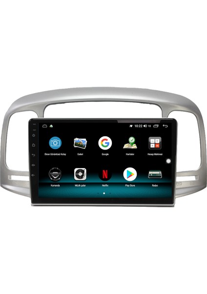 Hyundai Accent Era Android 10 Carplay Özellikli Navigasyon Multimedya Ekran 2gb Ram + 32GB HDD