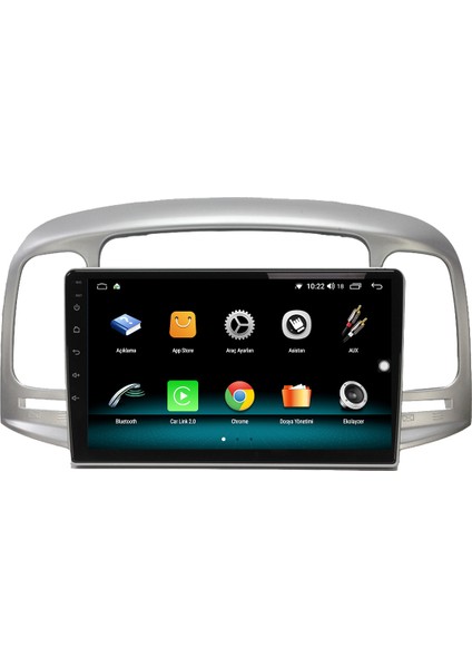 Hyundai Accent Era Android 10 Carplay Özellikli Navigasyon Multimedya Ekran 2gb Ram + 32GB HDD