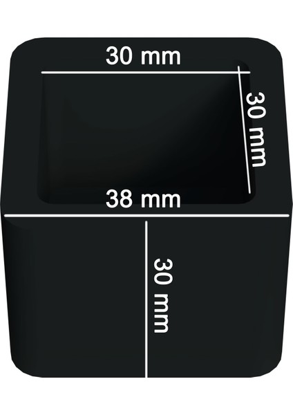 30X30 mm Kare Pvc Sandalye Profil Ayak Pabucu Sessiz Yumuşak - Kahve (4 Adet) indirimleri