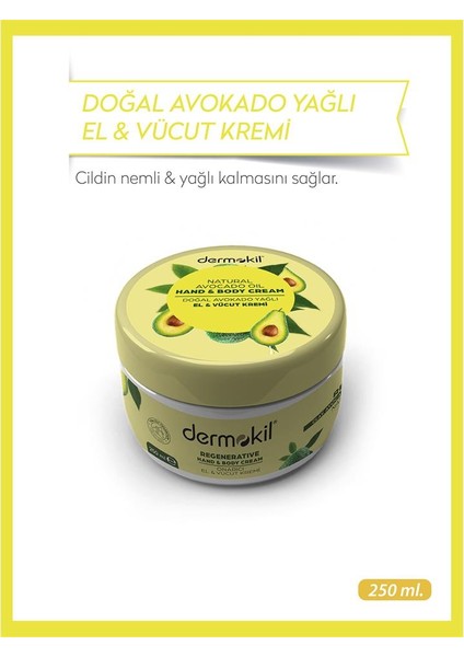 Avokado Özlü El ve Vücut Kremi 250 ml