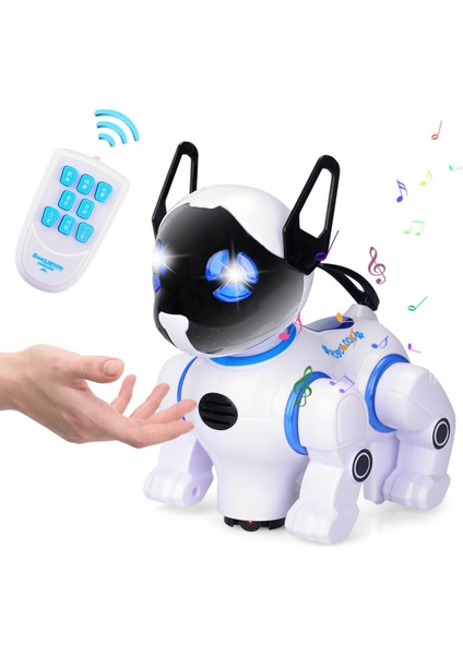 2.4g Akıllı Robot Köpek Yürüyüş Müzik Dansı Elektronik Evcil Hayvan 5 6 7 8 9 10 (Yurt Dışından)