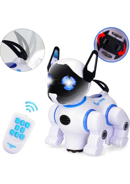 2.4g Akıllı Robot Köpek Yürüyüş Müzik Dansı Elektronik Evcil Hayvan 5 6 7 8 9 10 (Yurt Dışından)