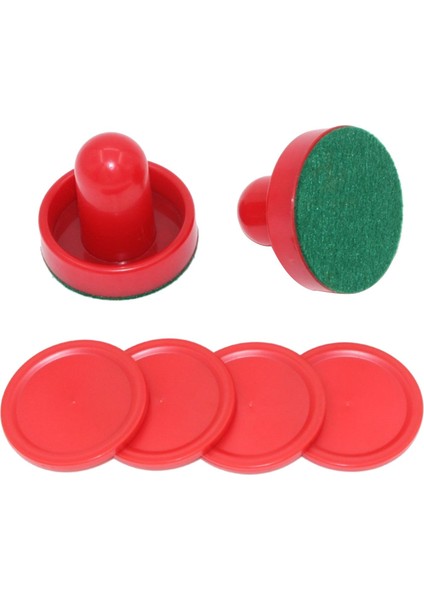2 Adet Hava Hokey Itici ve 4pcs Diskleri Oyun Masaları Için Yedek Kırmızı (Yurt Dışından) modelleri