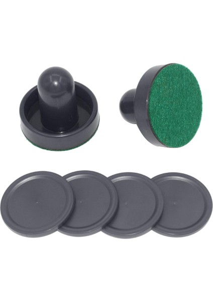 2 Adet Hava Hokey Itici ve 4pcs Pucks Için Oyun Masaları Siyah (Yurt Dışından) fiyatları