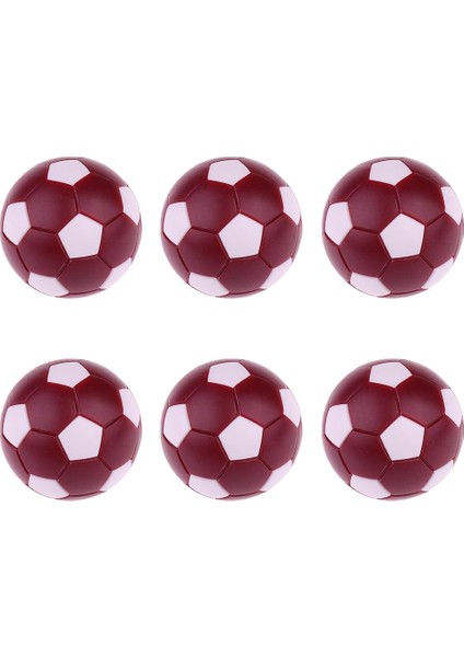 6 Adet 36MM Mini Futbol Topları Foosball Yedek Toplar Koyu Kırmızı (Yurt Dışından) modelleri